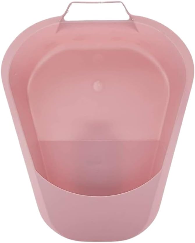 Portable, Easy to Clean Fracture Bedpans,Non-stick surface, Rose 1 Each