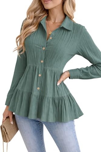 Image of TOPLOT Tops for Woman | Kurti Stylish with Shirt Design | Comfortable Western Top | Versatile Perfect for Casual & Everyday Fashion | Kurti for Woman | Korean Style (5247)