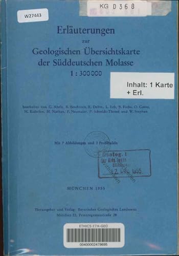 Die Subalpine Molasse zwischen Bodensee und Salzach. Sonderdruck aus: Erläuterungen zur Geologischen Übersichtskarte der Süddeutschen Molasse 1 : 300 000, S. 7-32.