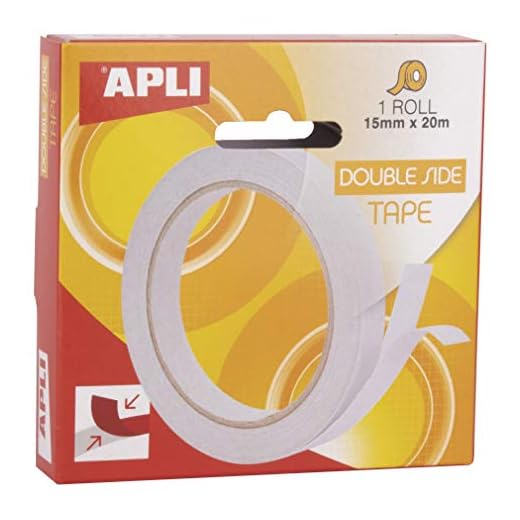 Apli 17723 - Cinta Adhesiva Doble Cara 15 Mm X 20 M