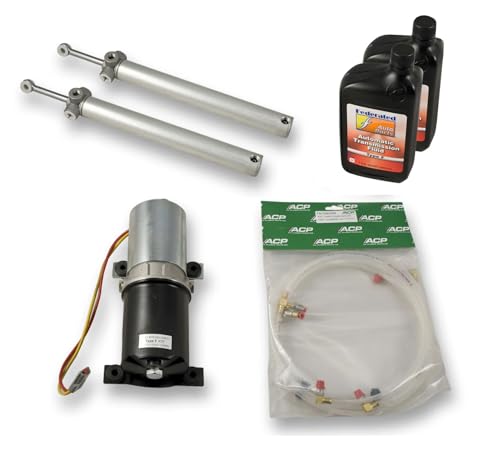 1999-2004 Mustang Convertible Top Cylinders Motor Pump Hoses Lift Kit with Fluid