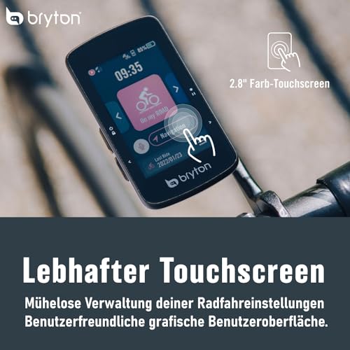 Bryton Rider 750SE 2.8' Farb-Touchscreen GPS Fahrradcomputer mit Offline-EU-Karte und Navigation