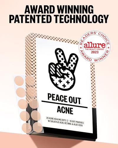 PEACE OUT Acne Healing Dots Hydrocolloid Pimple Patches (60 count) — view 7