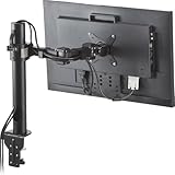 サンワダイレクト モニターアーム 30インチまで対応 耐荷重10kg クランプ固定 VESA ディスプレイ アーム 100-LA029