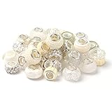 murano glass beads for pandora bracelet 【Menge】Insgesamt 50 stück europäische Perlen schmuckperlen in der Packung, 6 Stile murano perlen schmuck basteln perlen set, mix Farbe wird Sie verschiedene Arten von Nachfrage zu unterstützen und helfen Ihnen, eine große Werke. Schmuckbastelsets, Charm armband bastelset, DIY schmuck making kit, Schmuckherstellungsset