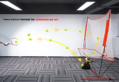 Tennisballmaschine Teknigoo mit Netz für Selbsttraining