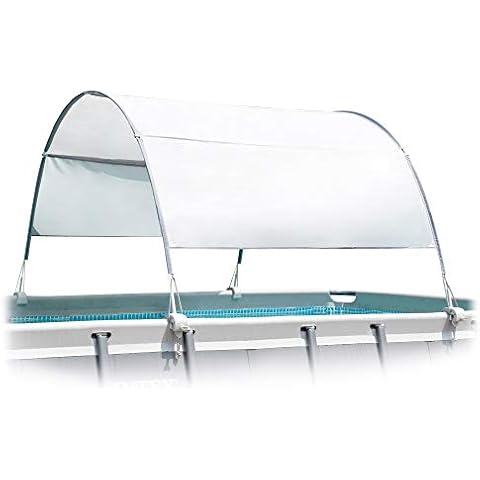 Toldo cúpula para piscina rectangular hasta 9 pies INTEX con protección UV+50 Cover