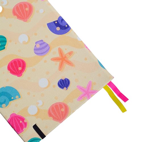 Carnet à pois A5 couverture rigide pointillé avec poche et passant