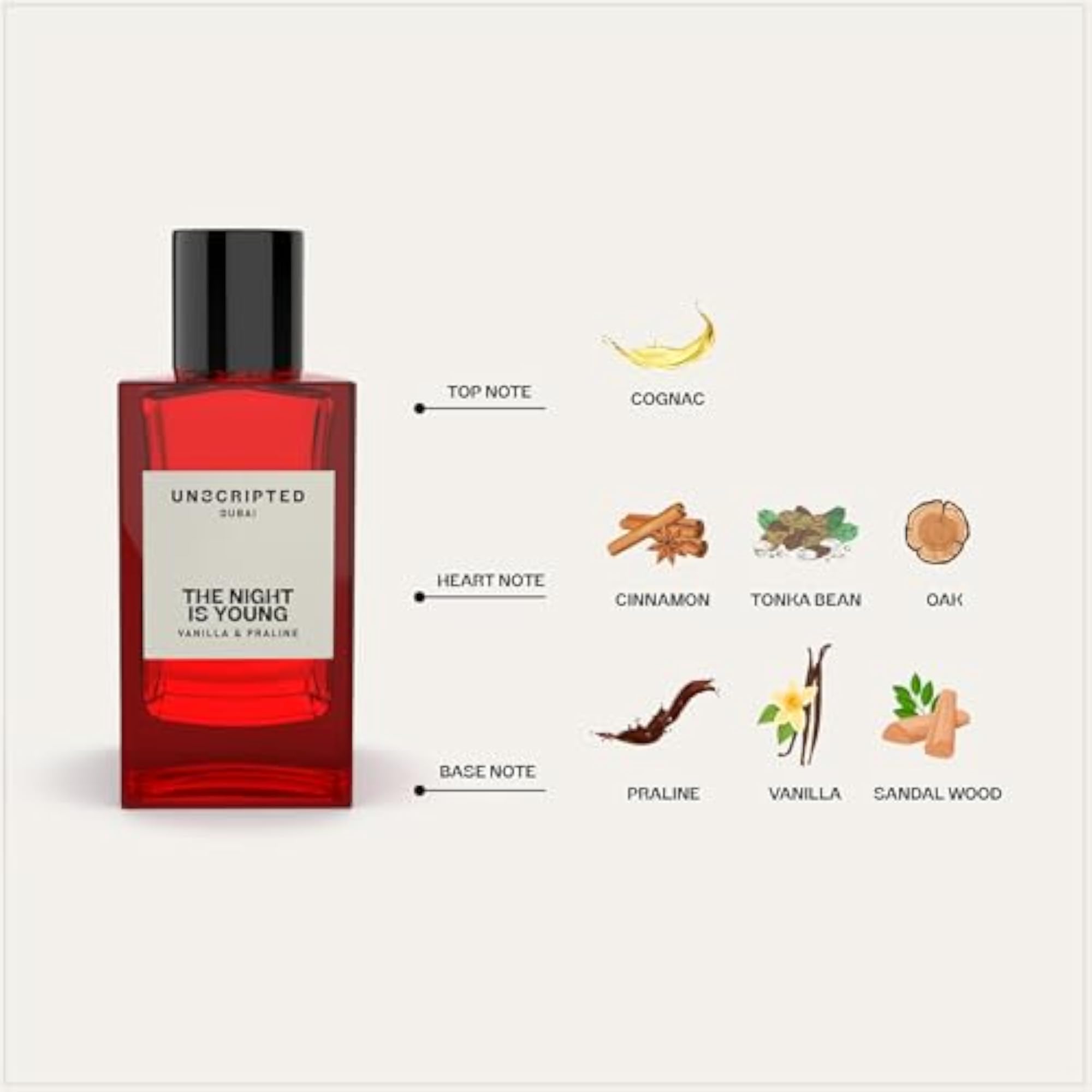 Dubai The Night Is Young Vanilla Praline Perfume, 100ml