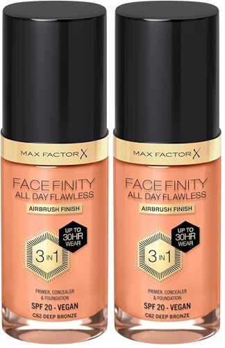 Max Factor Facefinity Base de Maquillaje, Cocoa, C82, 30 ml (Paquete de 2)