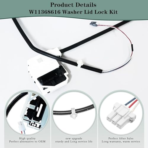 Interrupteur verrouillage couvercle WH08X32657 assemblage facile