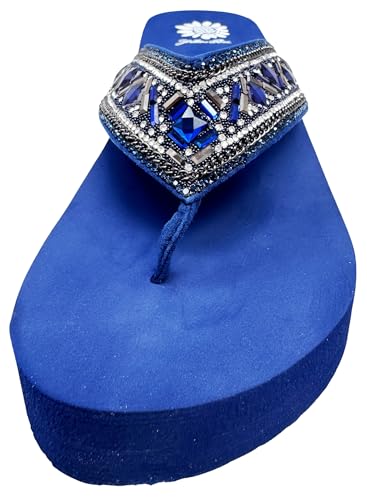 Yellow Box Women's Saverina Wedge Sandal, Round Toe, 1.5 Inch Heel, 0.75 Inch Platform, Comfortable Flip-Flop2