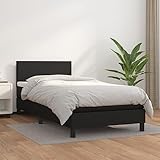 Camerina Boxspringbett mit Matratze Schwarz 90x200 cm Bett Boxspringbett Bett Mit Matratze Bettgestel Boxspringbetten Kunstleder 3140981