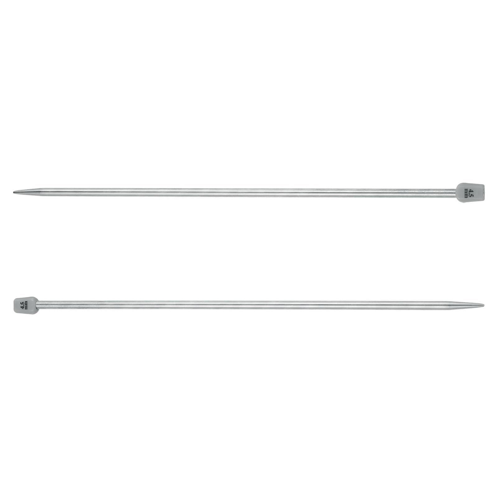 TA-VIGOR 4.5mm(7) Single Pointed Knitting Needles 25cm Stainless Steel 4Pc