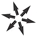 Huntingdoor 12pcs 8mm Diameter Metal Traditional Broadheads 225 Grain Archery Glue on Arrowheads for Recurve Bow Arrows