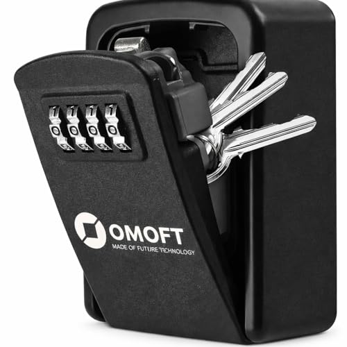 Wall Mount Key Lock Box for Home & Airbnb – Heavy Duty Metal Key Storage Safe with 4-Digit