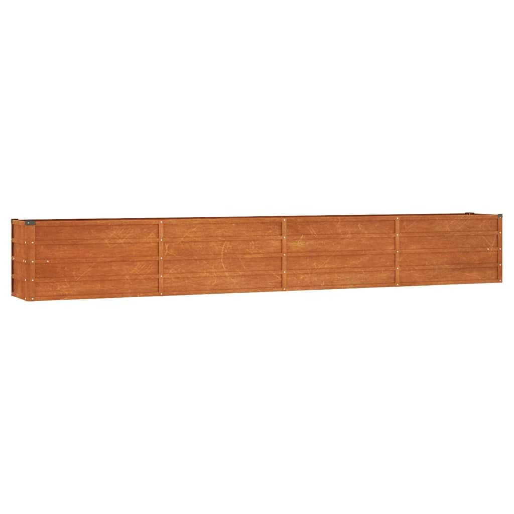 Vidaxl (320 X 40 X 45 Cm (L X W X H)) Garden Raised Bed Outdoor Pot Plant Stand Planter Rusty Corten Steel