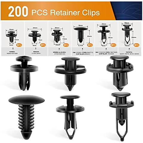 GOOACC GRC-47 Universal Plastic Fender Clips Cover