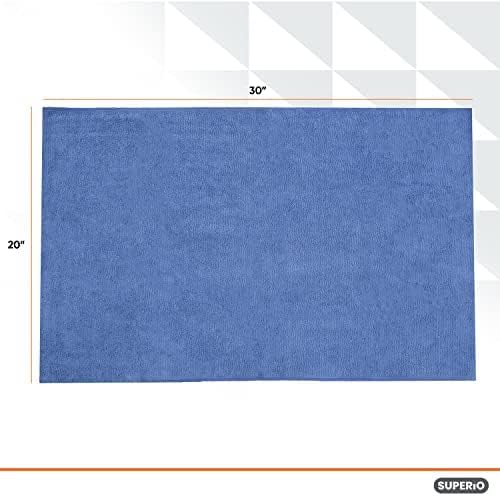 Image of Superio Microfiber Squeegee Mopping Towel Large Miracle Cloth 20 x 30 Streak Free Microfiber Floor Cloth-Rag for Cleaning House, Kitchen, Bathroom-Scratch Free- 2 Pack