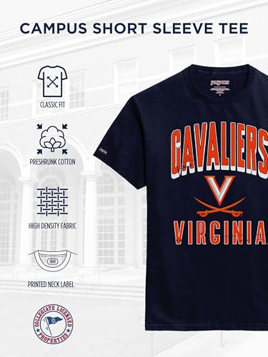Image of JanSport NCAA Officially Licensed Campus Short Sleeve T Shirt for Men, Soft & Breathable Pre-Shrunk Cotton Crewneck T Shirt
