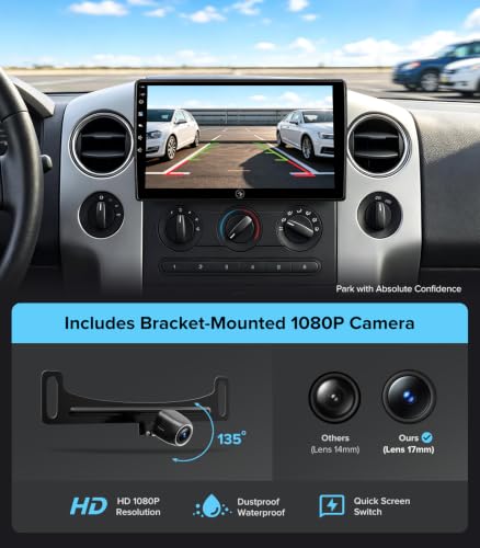10" Wireless CarPlay Radio for Ford F150 04-08 F250/F350 08-16 Head Unit - image 9