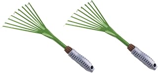 2Pcs Claw Rake Cultivator with 9 Tooth Iron for Garden Cleaning