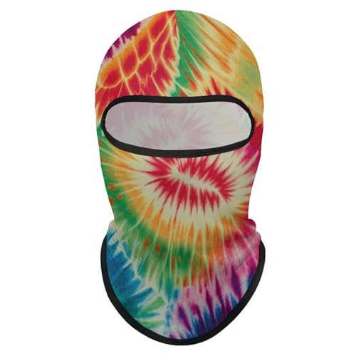 Balaclava para hombre y mujer, máscara para esquiar, máscara facial completa con diseño tie-dye, cubreboca para ciclismo miniatura 7