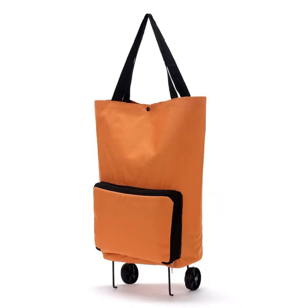 Trolley per la Spesa Shopping Bag Pieghevole Shopping Acquista Carrello per Alimenti Borsa su Ruote Borsa Acquista Verdura Shopping Organizer Borsa Portatile Resistente