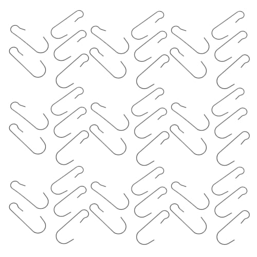 Luxshiny 200 Pièces Crochets Décoratifs Fixation Sécurisée en Métal Noir et Compatible Universellement pour Décorations de Noël pour Suspensions de...