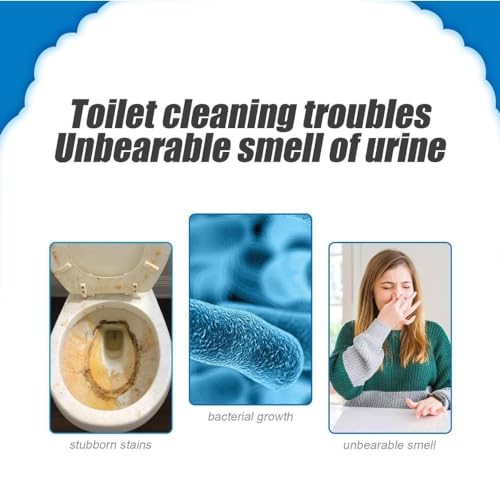 Image of Toilet Active Oxygen Agent Cleaner Toilet Powder with Super Active Cleaning Liquid Agent, Can Effectively Remove Stubborn Dirt from Etc- 250 Gram+100 Ml (WHITE)