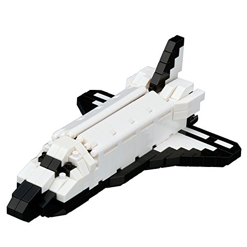 Nanoblock BRS 128 – Mini Costruzione di pietra 3d puzzle – Space Shuttle Orbiter , Modelli/Colori Assortiti, 1 Pezzo