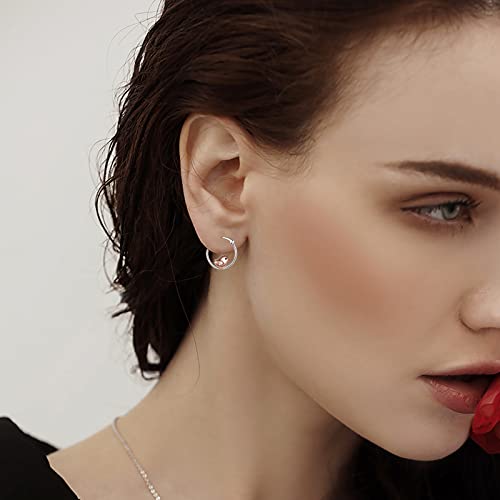 Yfn Birds Earrings Sterling Silver Small Hoop Earrings Cute Bird Jewelry Gifts For Women Daughter #TOP5