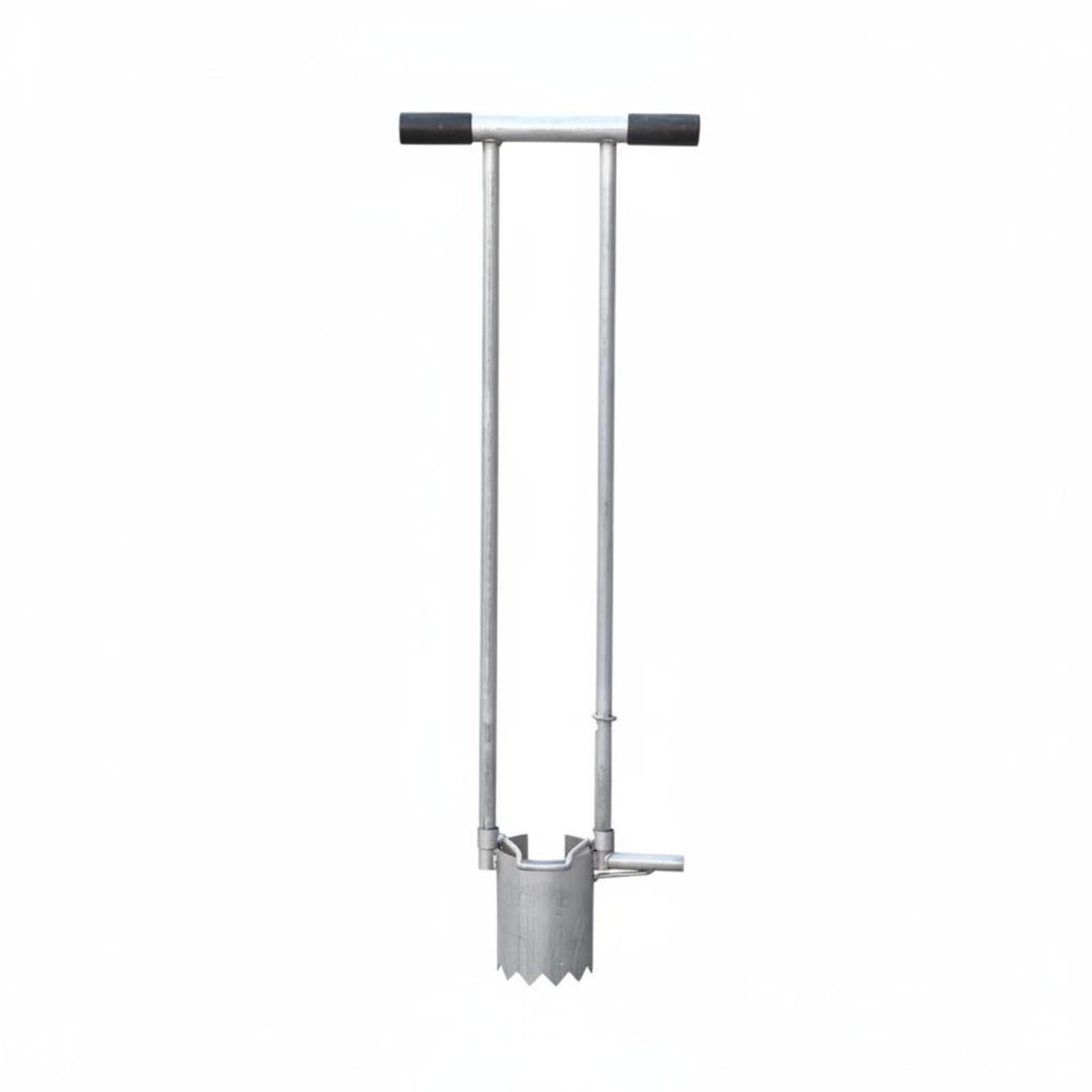 Trapiantatore Manuale da Giardino Trapiantatore Piantabulbi Digger Seminatore Asta Lunga in Acciaio Zincato per Trapianto Rapido Senza Piegarsi con, 9CM