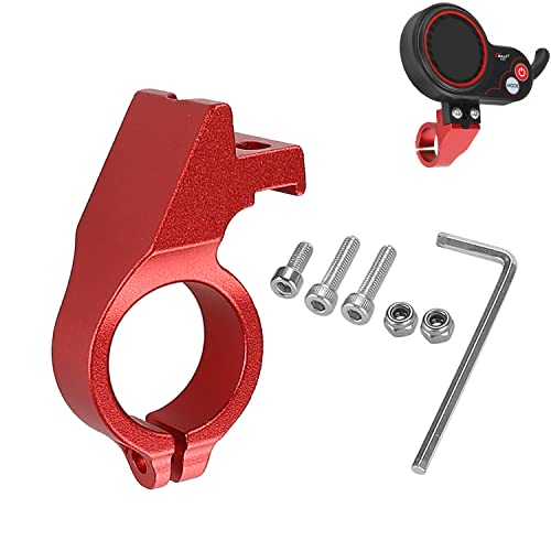 Linghuang Soporte de Indicadores de Velocidad Aluminio para Scooter Soporte de Fijación para Asiento de Visualización Soporte de Ajuste de Instrumento para Patinete Dualtron/Thunder/Speedway (Rojo) Cover