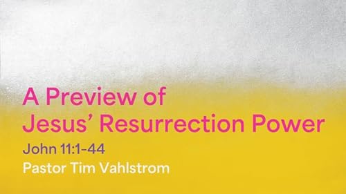 A Preview of Jesus' Resurrection Power Titelbild