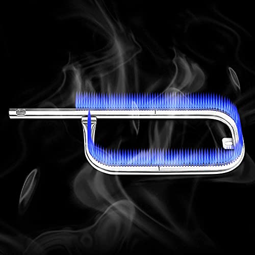 Hisencn 60040 Grill Burner Tube For Weber Q1200 Q1000 Q100 Q120, 304 Stainless Steel Burner For Weber Baby Q 386001 386002 516002 516001 50060001 51060001 Lp Grill Replacement Parts 69957 #TOP7