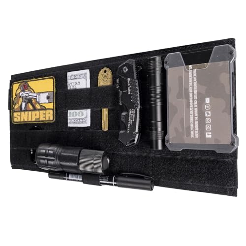 ONETIGRIS MOLLE Visor Cover Pouch with Hook-and-Loop Sealed Pocket (Black)