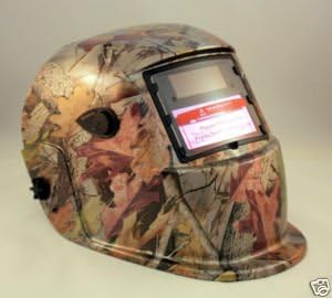 Solar Auto Darkening Welding & Grinding Helmet Hood Mask Golden Leaf Camouflage