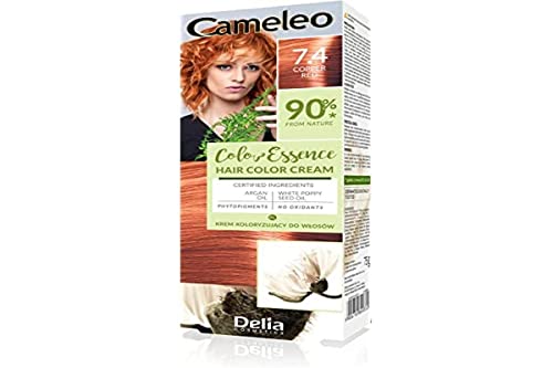 Cameleo - Color Essence - Crema Colorante - Rosso Rame - Colorazione semipermanente TONO SU TONO” - Effetto Fino a 8 Lavaggi - Colore Naturale e Profondo - Rinfresco del Colore - Nutrimento - 75g