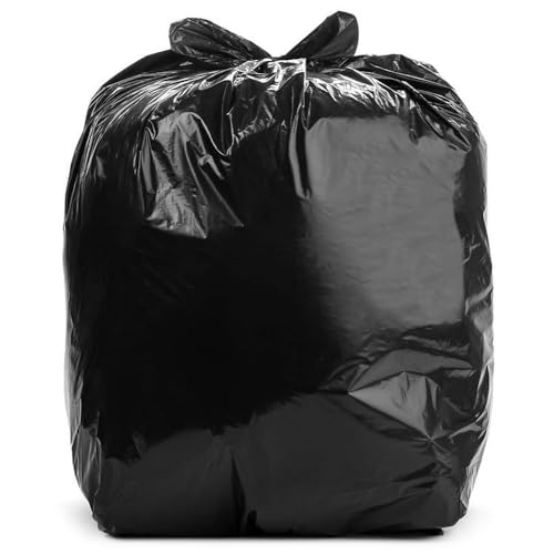 Aluf Plastics 12-16 Gallon 1.2 MIL Black Heavy Duty Garbage Bags ...