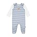 Produktbild Steiff Baby-Unisex mit süßer Teddybärapplikation Set Strampler + T-Shirt Langarm GOTS, Stonewash, 068