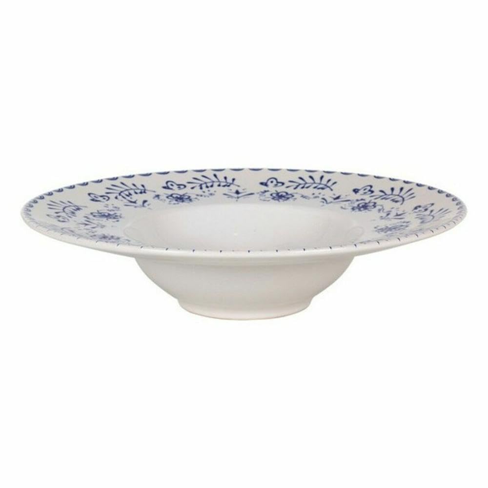 La Mediterránea Plato para Pasta Risotto Blur Porcelana (6 Unidades) (ø 28 x 6,8 cm)