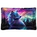 Kigai Wolf Dog Bed Machine Washable Pet Bed Mattress Comfortable Soft Pet Bed Mat Non-Slip Bottom Couch for Small Medium Dogs,24x18 Inch