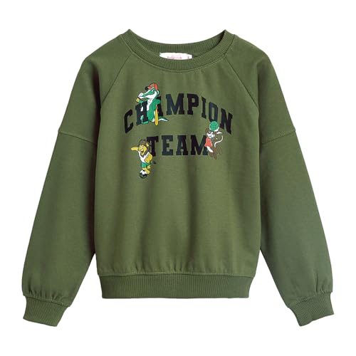 Image of Hopscotch Boys Cotton and Polyester Round Neck Sweatshirts