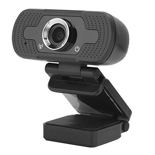 Eeneme Cámara Web para Computadora con Micrófono para PC, Portátil, Escritorio, Videollamada W8 1080P, Color Negro