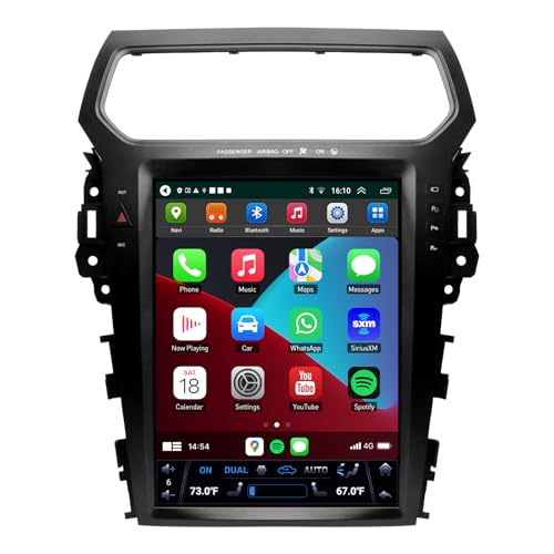 for Ford Explorer 2011-2019 Radio Upgrade, Android 13 Stereo Head Unit, 12.1inch IPS Touch Screen Navigation, Support Wireless Carplay and Android Auto