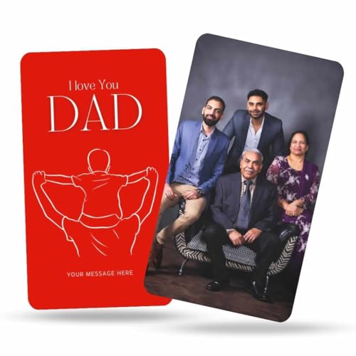 BILZZ Custom Photo Wallet Card for Dad | Personalized Wallet Inse...