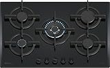 Balay - Placa de Gas, 75 cm de ancho, 5 Zonas de Cocción, Control de llama, Autoencendido, GasStop, negro, 3ETG676RB