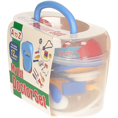 A to Z My 1st Doctor Set, 12 Pieces Medical Play Kit with Carrying Case, Educational Pretend Play Toy, Multicolor, Standard - Image 3