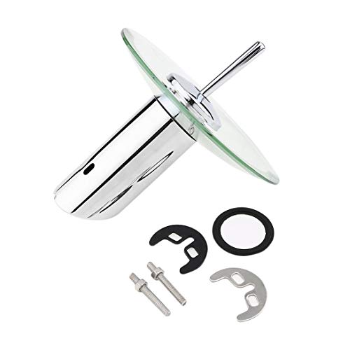 Swiftswan Verre Cascade Salle De Bains Lavabo Cuisine Robinet Cascade Rond En Laiton Chrome Robinet De Bassin Robinet Mitigeur Levier